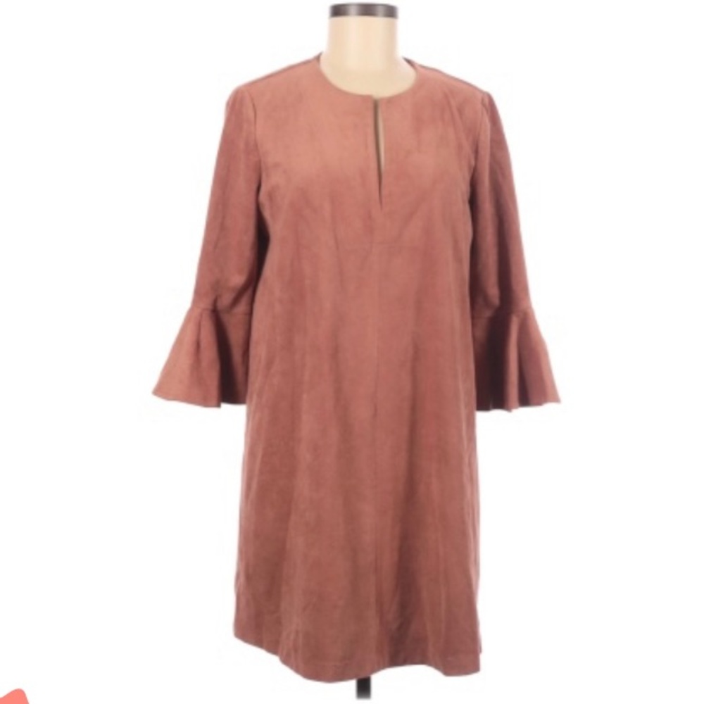 BCBGMAXAZRIA Terracotta Casual Midi Dress, S